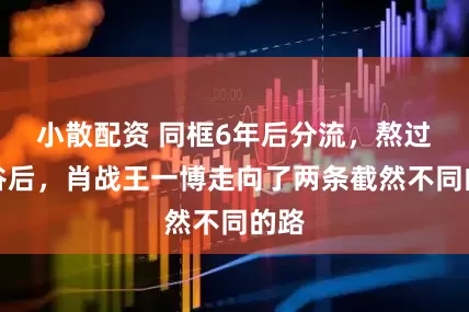 小散配资 同框6年后分流，熬过低谷后，肖战王一博走向了两条截然不同的路